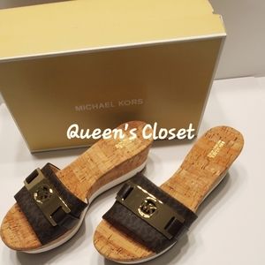 MICHAEL Michael Kors | Warren Leather Platform Sandal | BRAND NEW